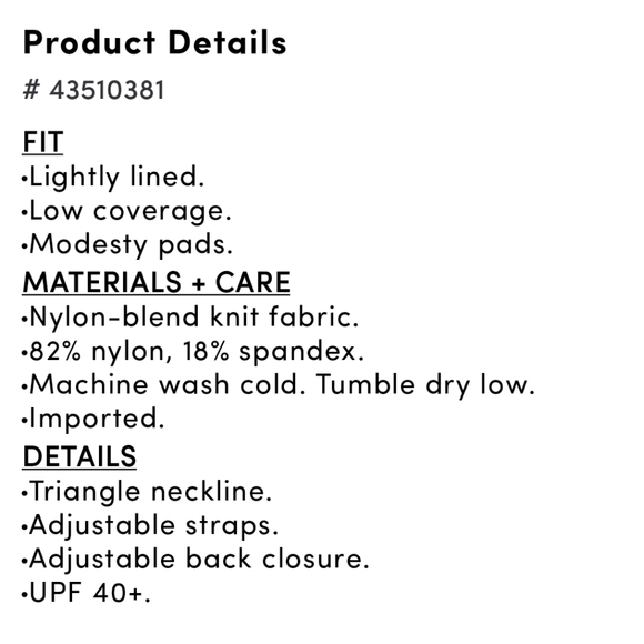 NWT Torrid Colorblock Wireless Triangle Bikini Top - Picture 4 of 8